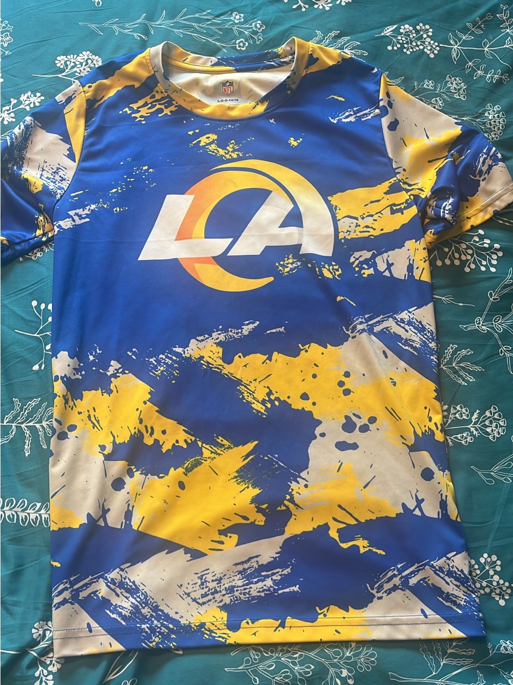 NFL Los Angeles Rams Blue & Yellow Performance Tee